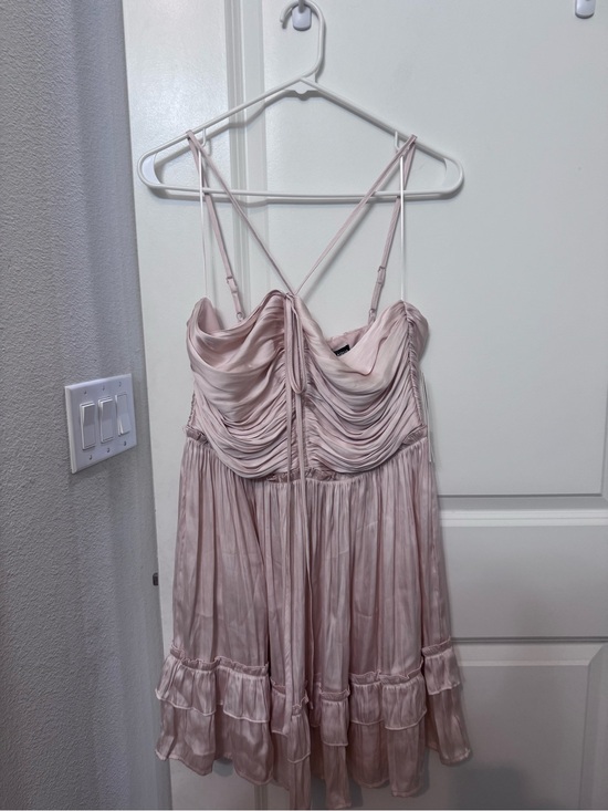 Aqua Dresses & Skirts - Aqua French Vanilla Ruffle Mini Dress Size L